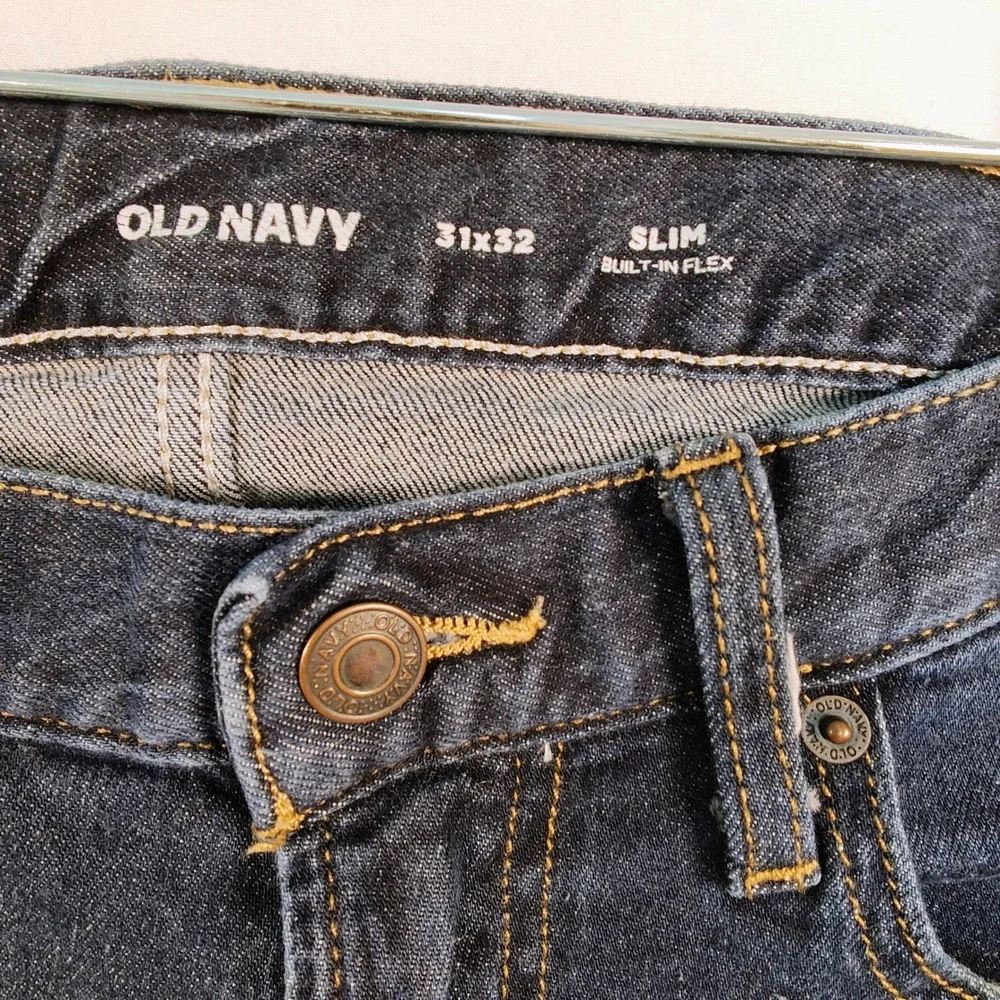 Old‎ Navy Men's Slim Built-In Flex Dark Wash Jeans 31x32